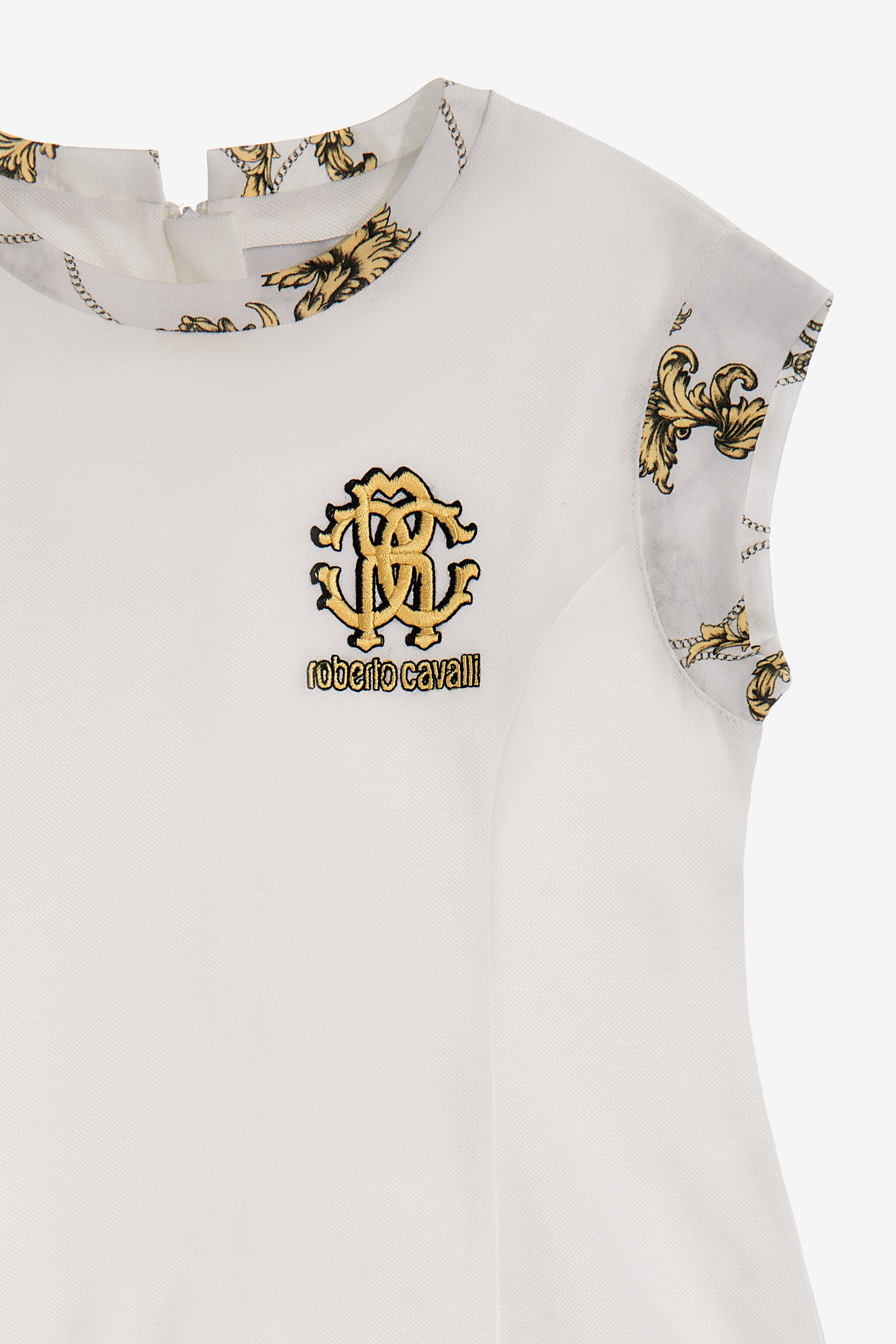 JU RC Monogram dress White SJT130-KB003