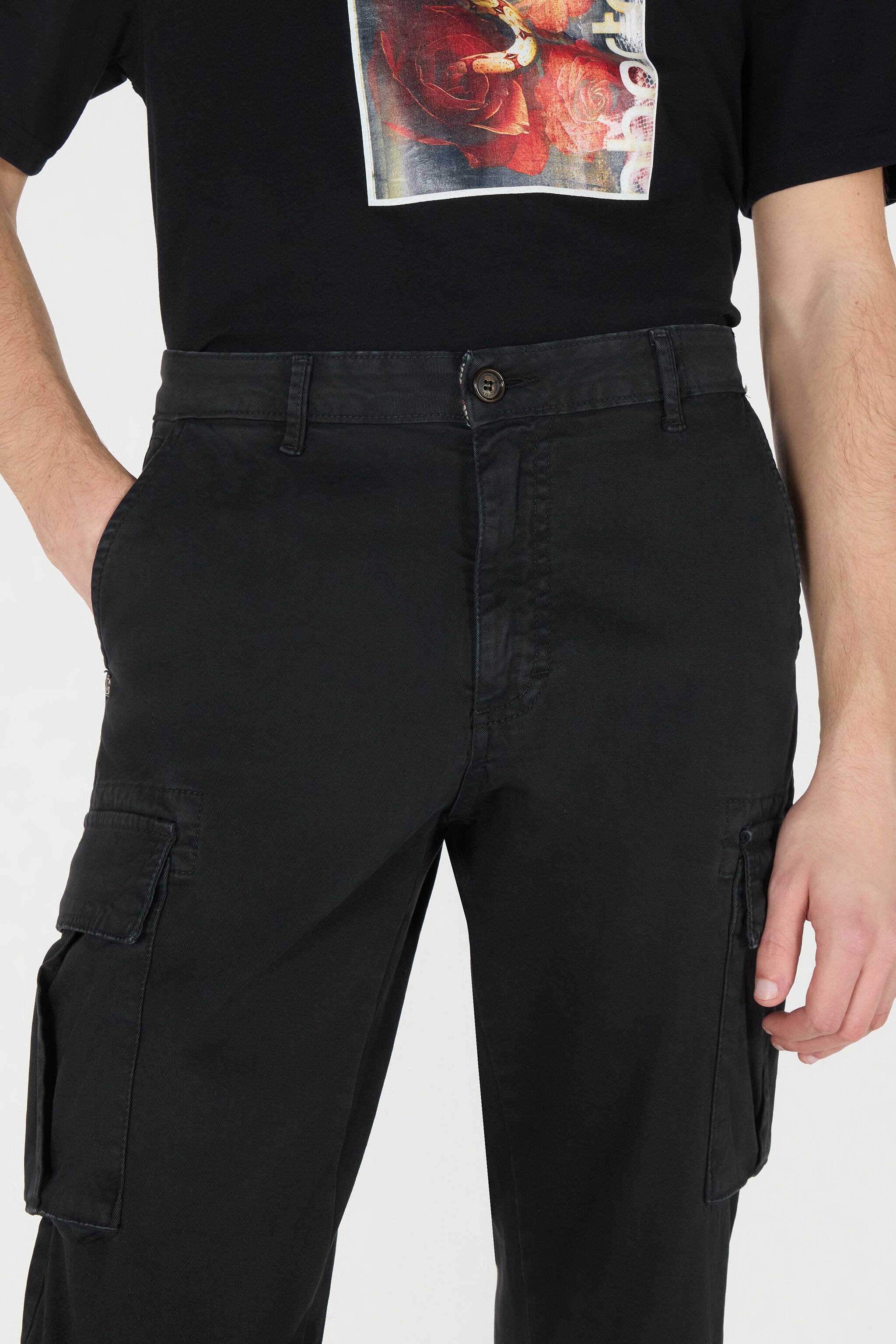 RC Pants With Functional Pockets Black POT20C-FA003