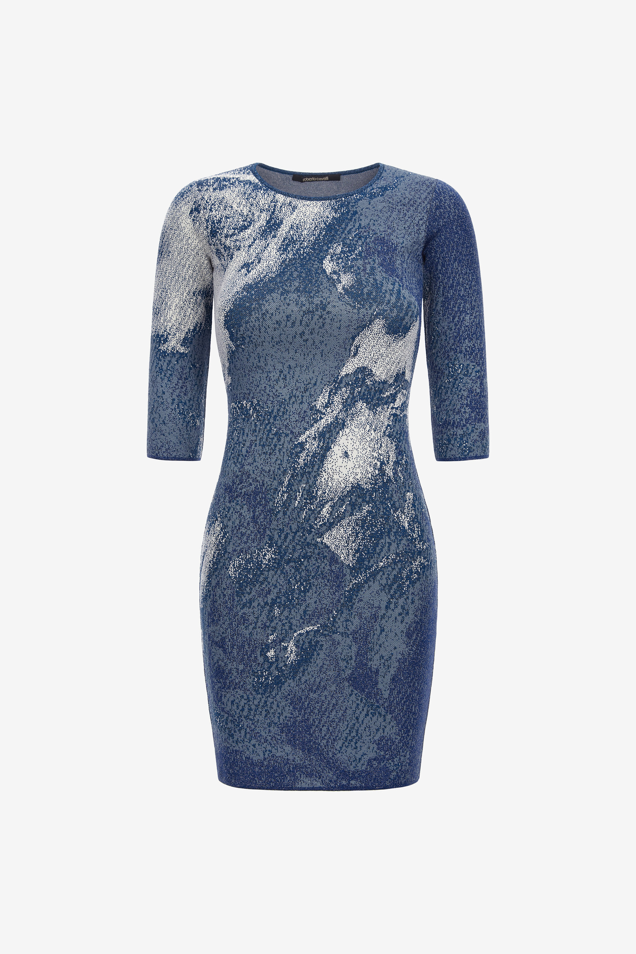 RC Knit dress with washed-out effect Blue RWM103-MA007