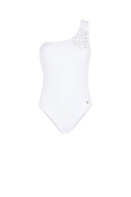 ${brand} RC Monogram-Print One-Shoulder Swimsuit ${colorDescription} ${masterID}