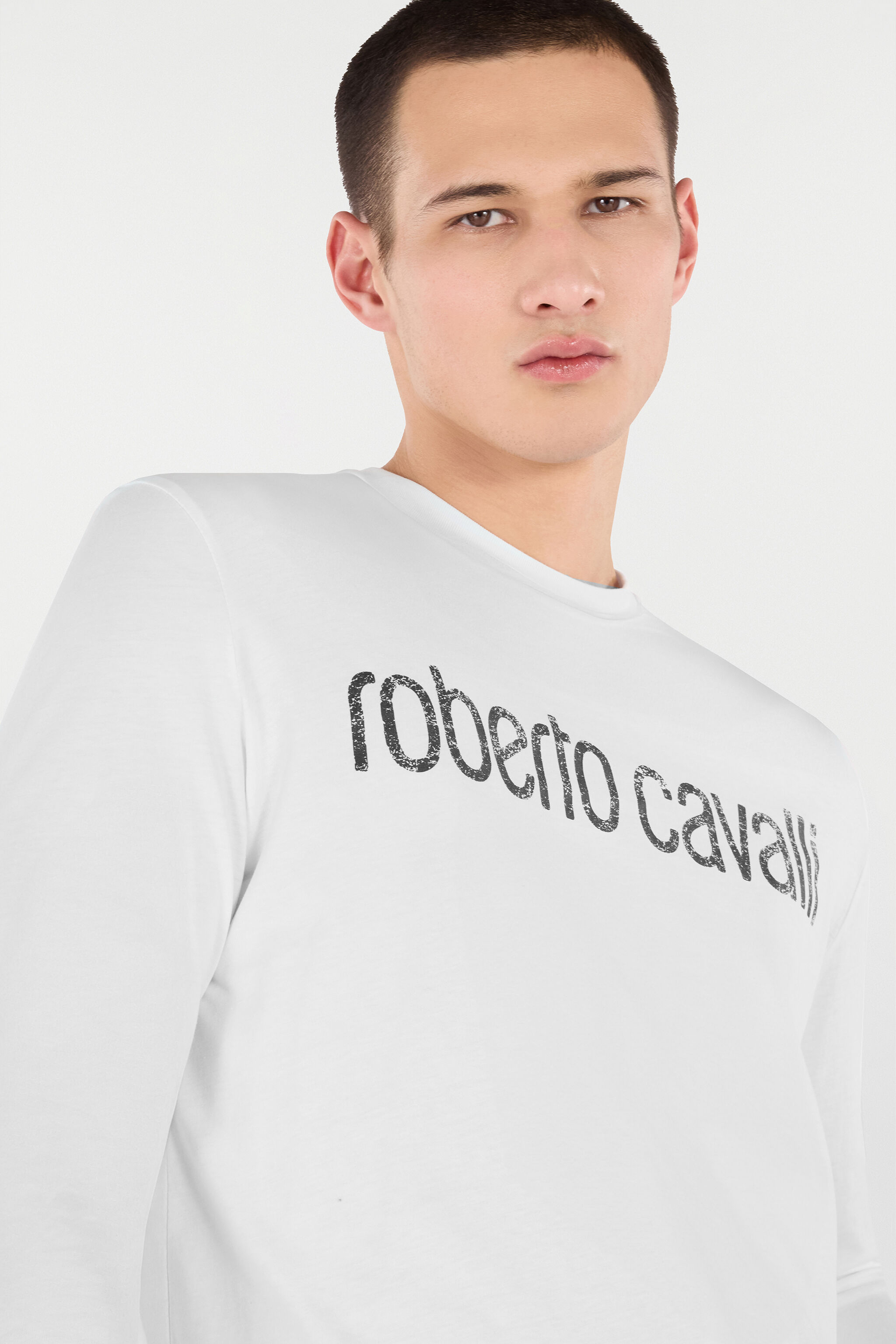 RC T-Shirt Mit Langen Ärmeln Und Logo Weiß POT61B-JD060