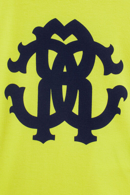 JU T-shirt à logo monogramme RC YELLOW/BLUE IJT693-JV025