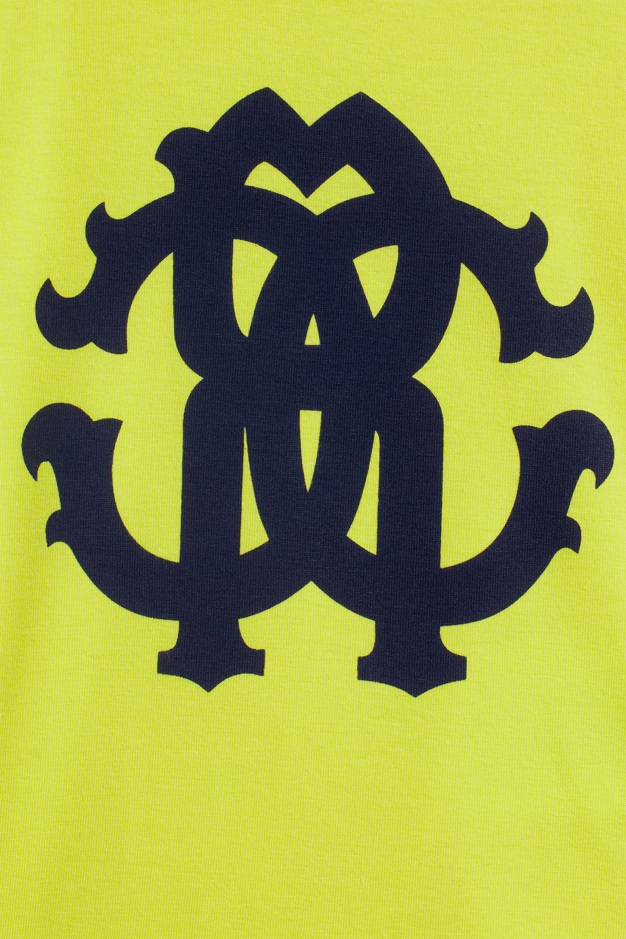 JU T-shirt à logo monogramme RC YELLOW/BLUE IJT693-JV025