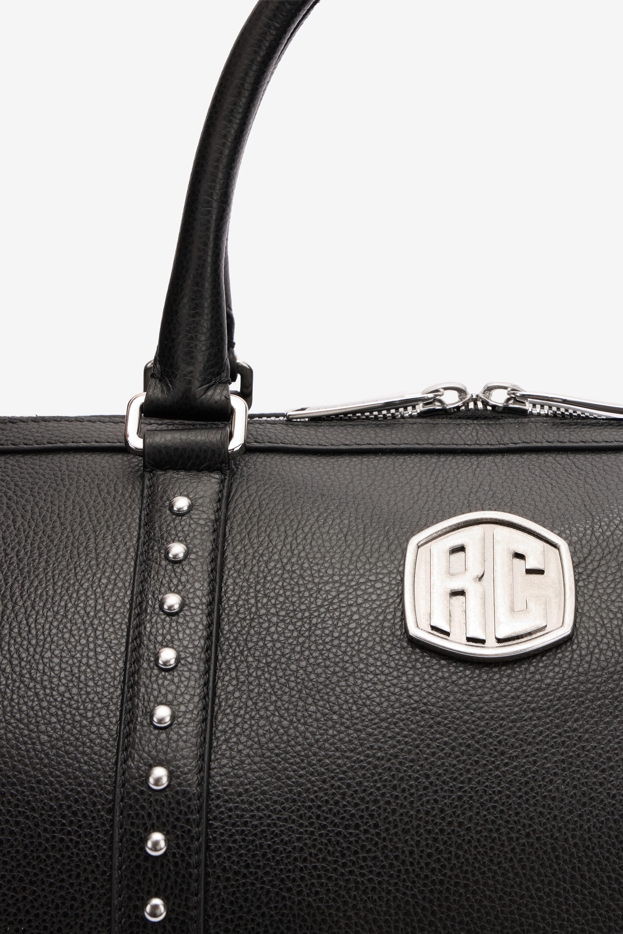RC Travel Bag in Tumbled Leather Black VRB009-PZB05