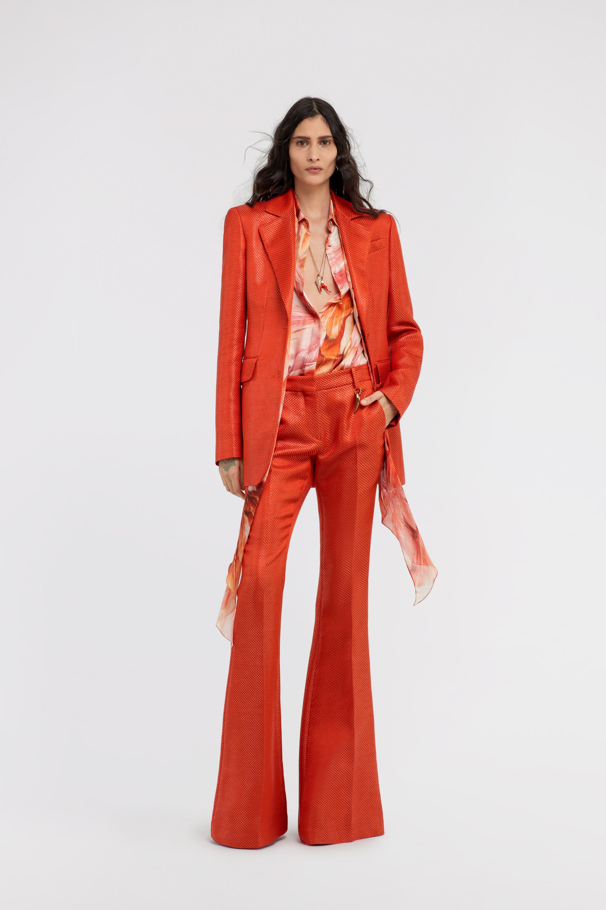 RC Flared trousers Red SWT201-FT038