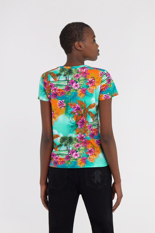 RC Hawaii print t-shirt Light blue SKT60H-3DI84