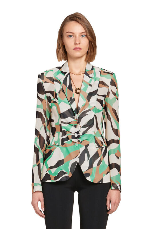 RC Blazer con stampa Tiger Twiga GREEN AGATE/BLACK IWT407-GFR38