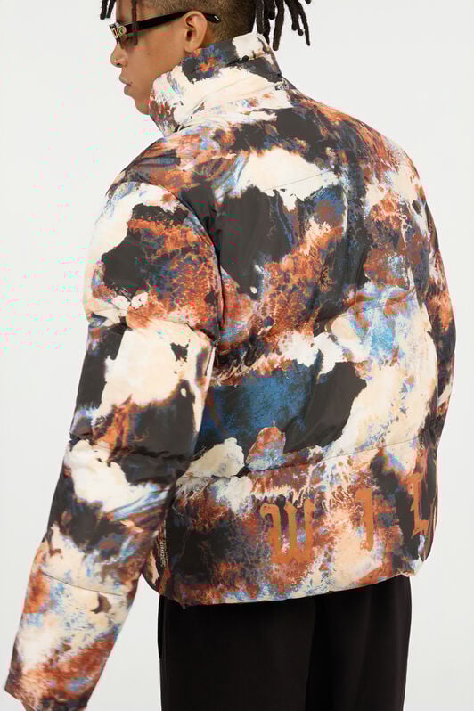 JC Reversible Tiger Camu Print Puffer Jacket BRUNETTE VFT121-VF187