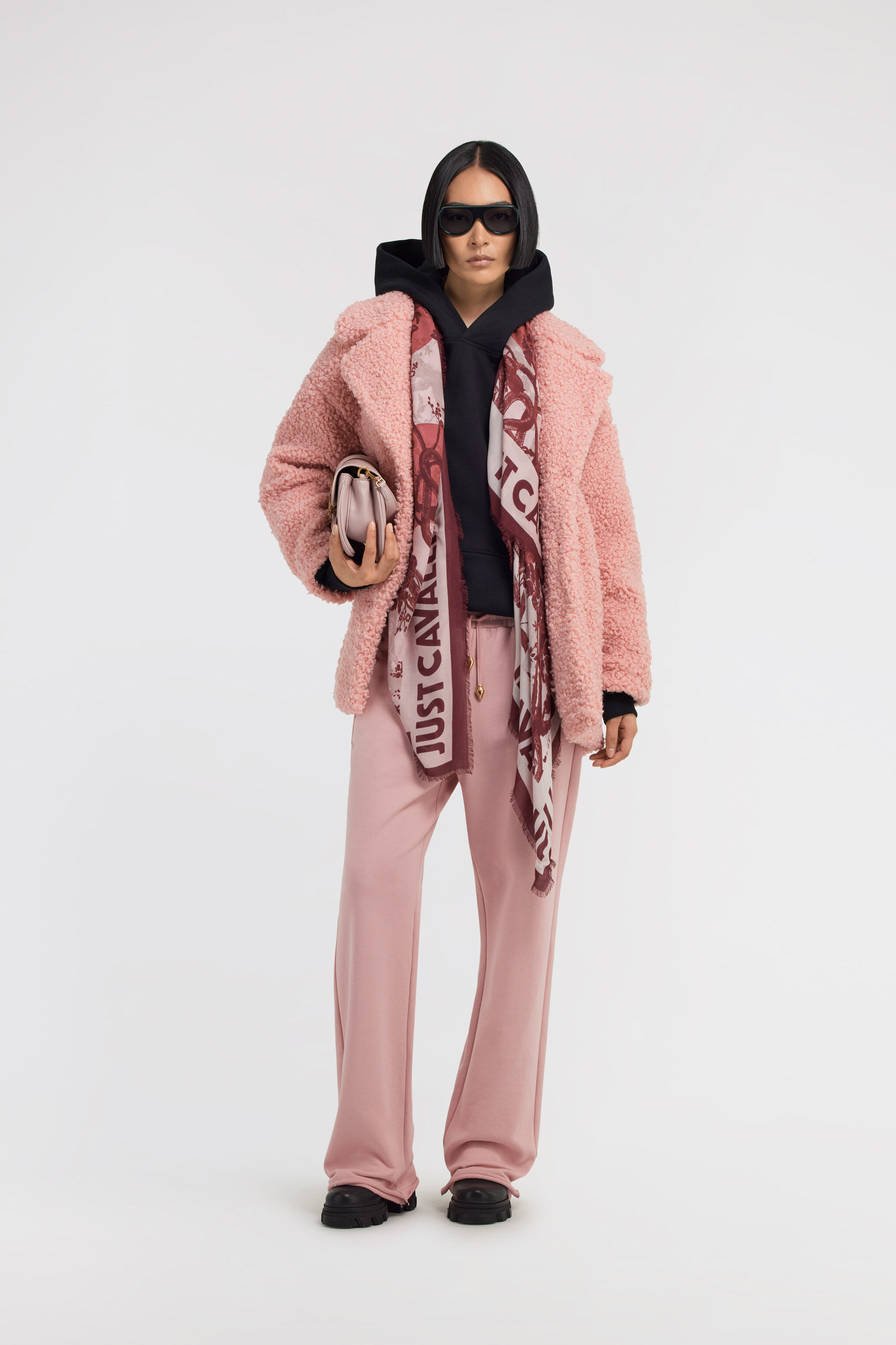 JC Just Cavalli Eco-fur Pink TFT157-TF224