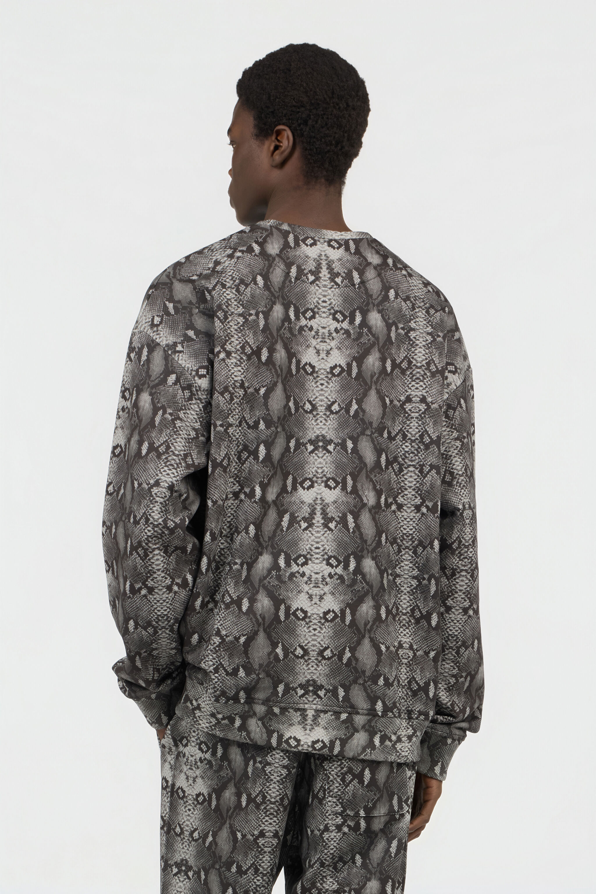 RC Python Print Sweatshirt PYTHON DARK GREY SOT66I-CF050