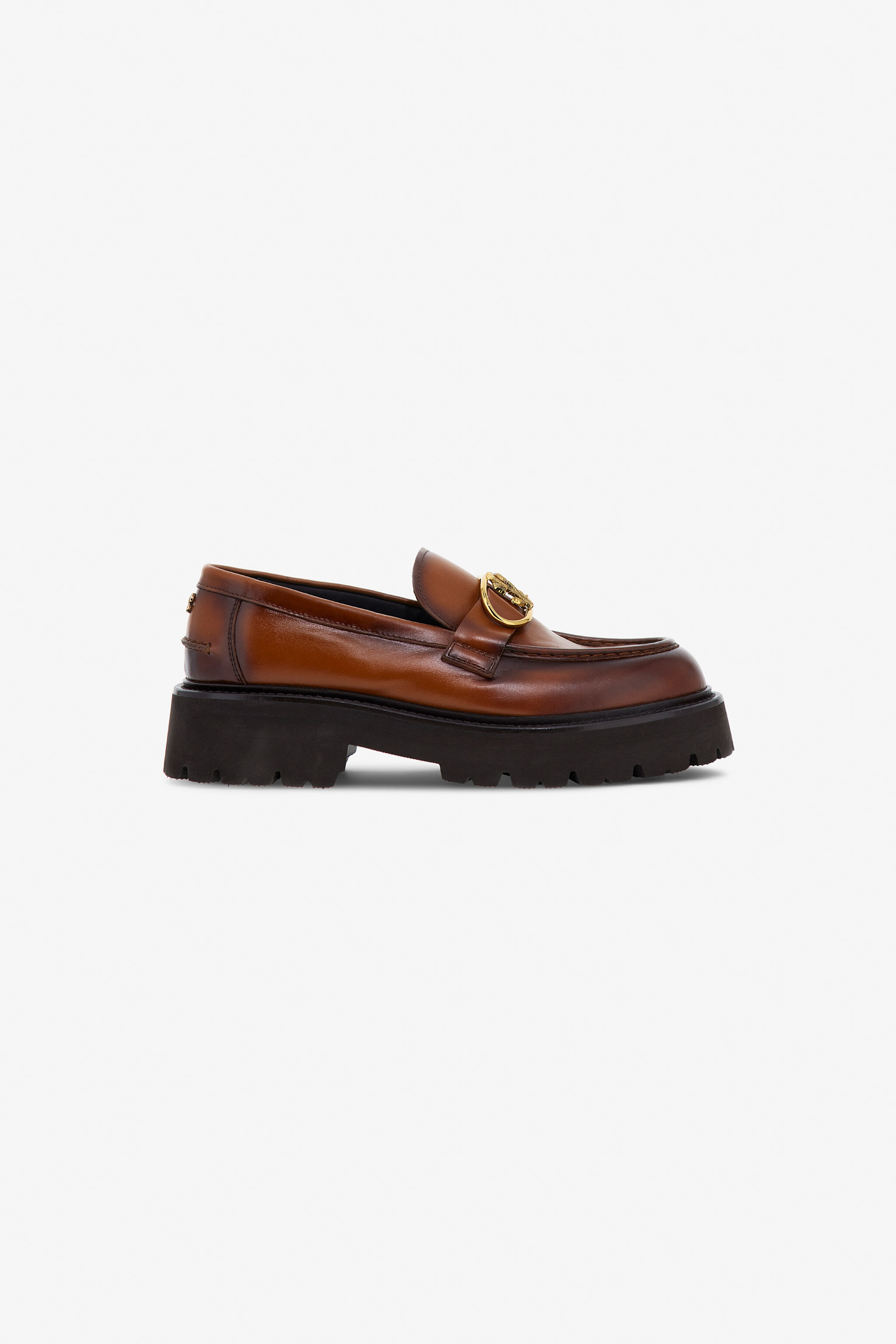 RC Leather Loafers Brown TRS020-PZ03A