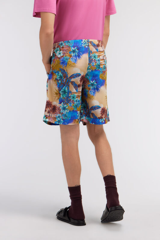 RC Swim shorts with Hawaii print Orange SRT260-CDI84
