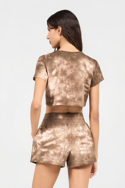 RC T-shirt mit Tie-Dye-Motiv NATURAL XQT63C-JD029