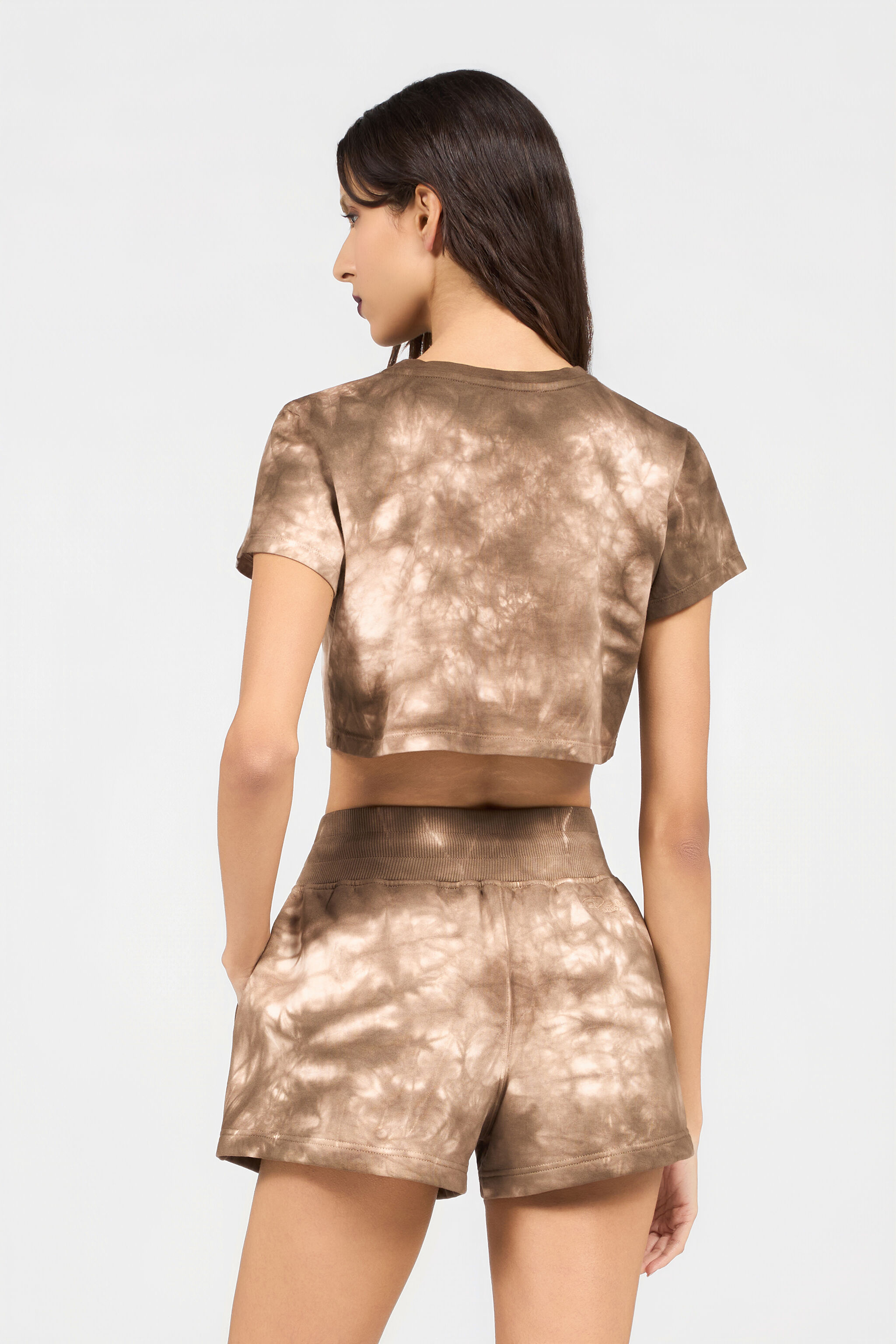 RC T-shirt mit Tie-Dye-Motiv NATURAL XQT63C-JD029