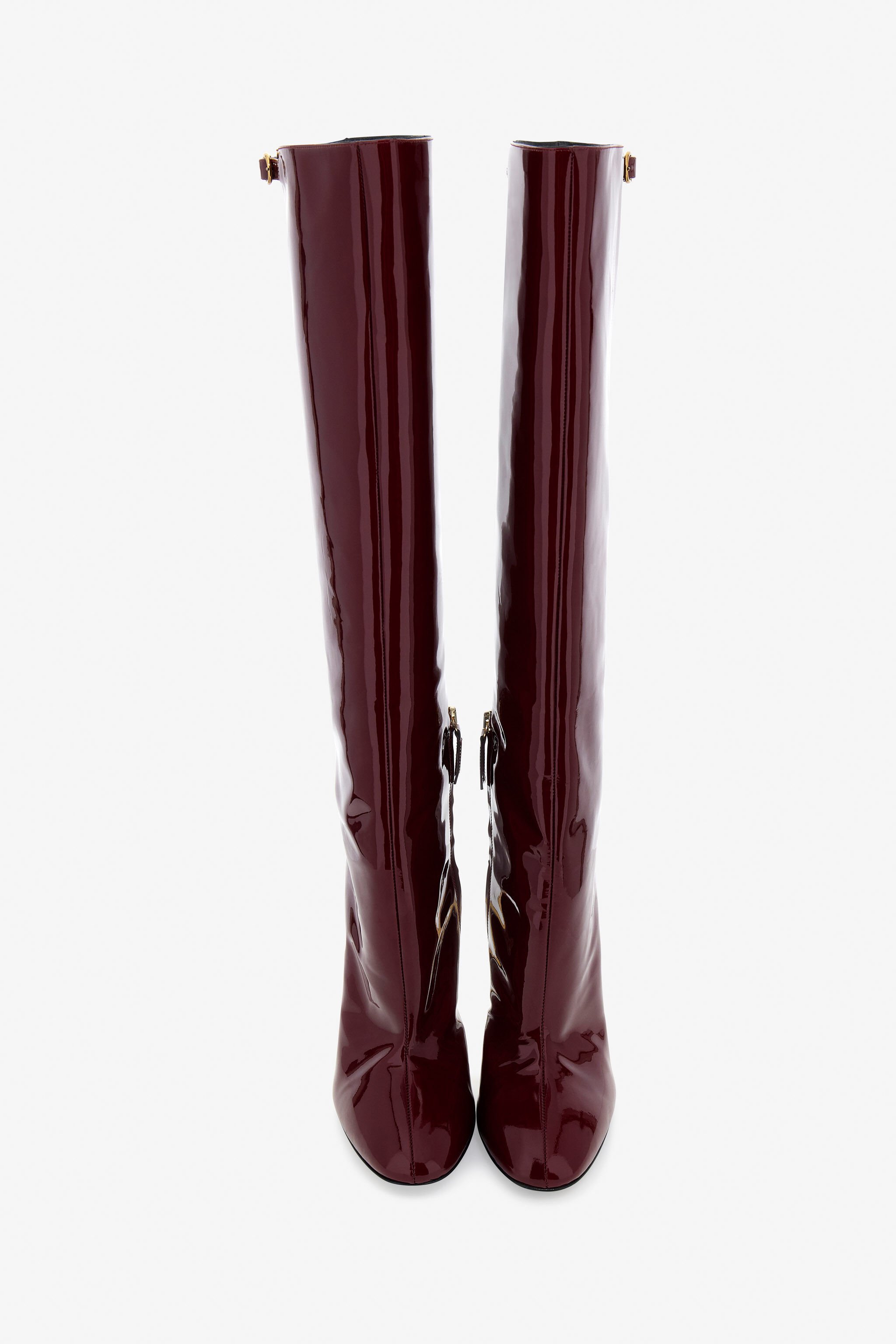 RC Lackleder-Overknee-Stiefel Lila TKS015-PZV00