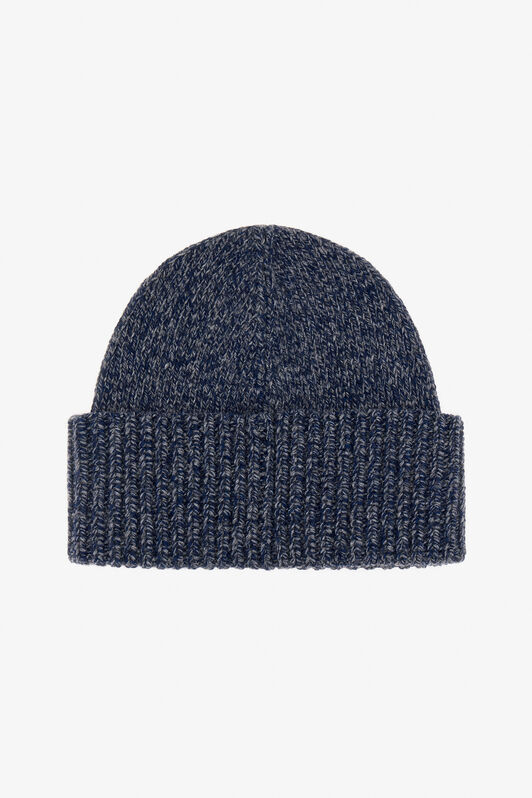 RC Blaue Kaschmir-Mischung Mütze Beanie mit Monogramm RC Dunkelblau NOZ00D-MQ015