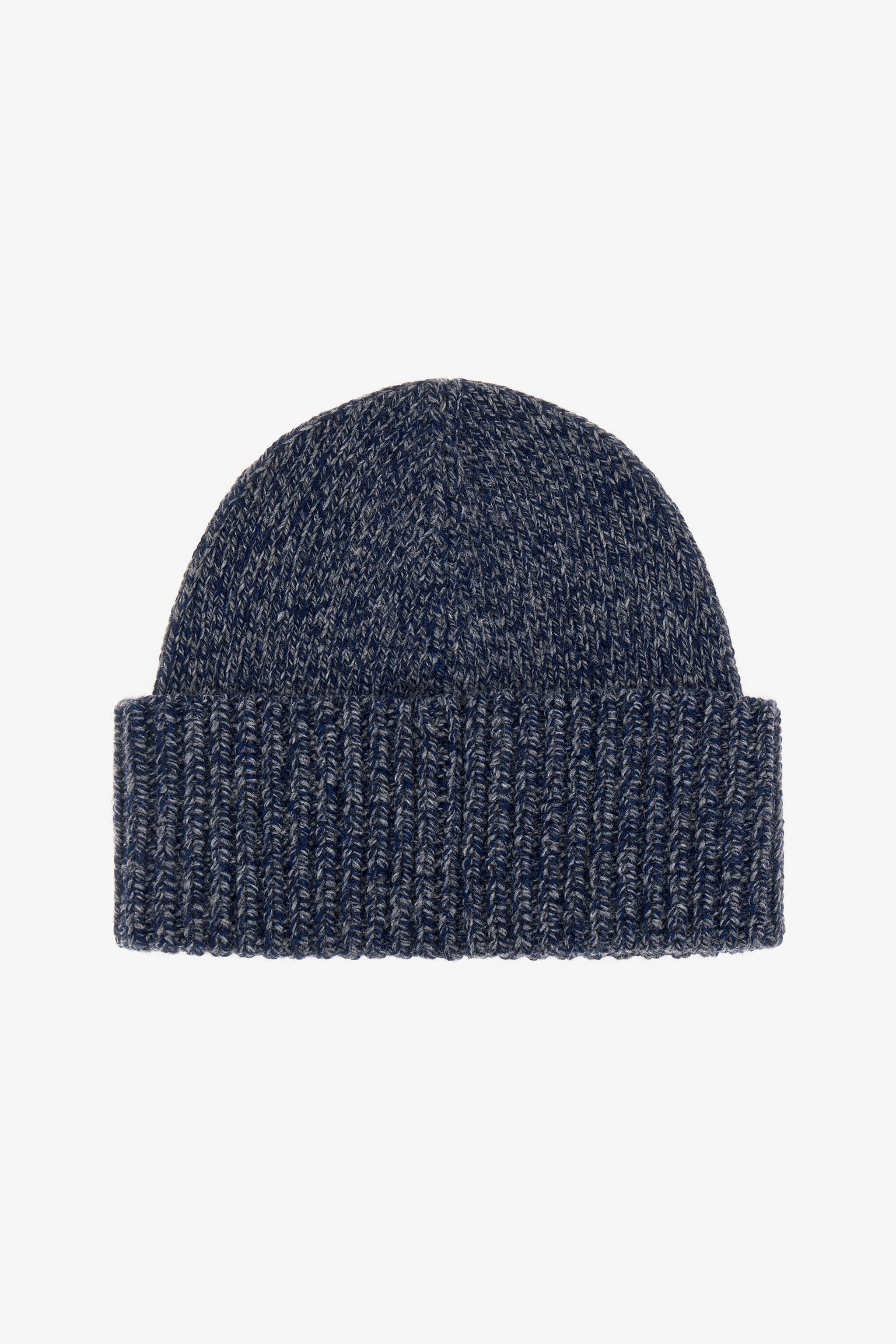RC Blaue Kaschmir-Mischung Mütze Beanie mit Monogramm RC Dunkelblau NOZ00D-MQ015