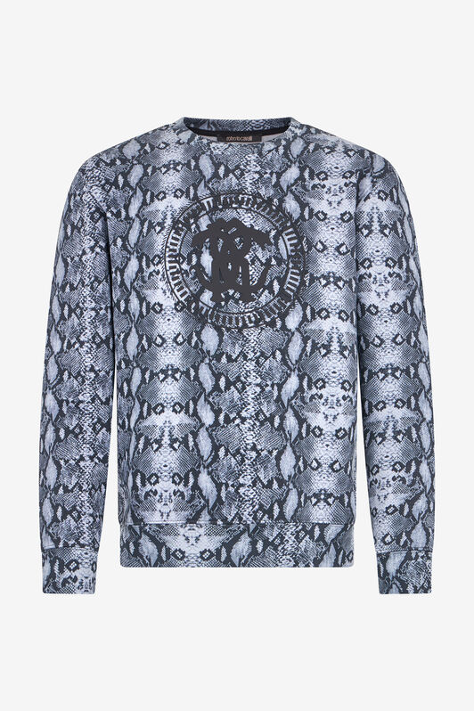 RC Python Print Sweatshirt BLACK QOT66D-FOR25