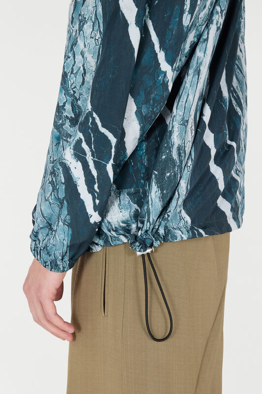 RC Bomberjacke mit Print Marble Dunkelblau URT461-5RN22