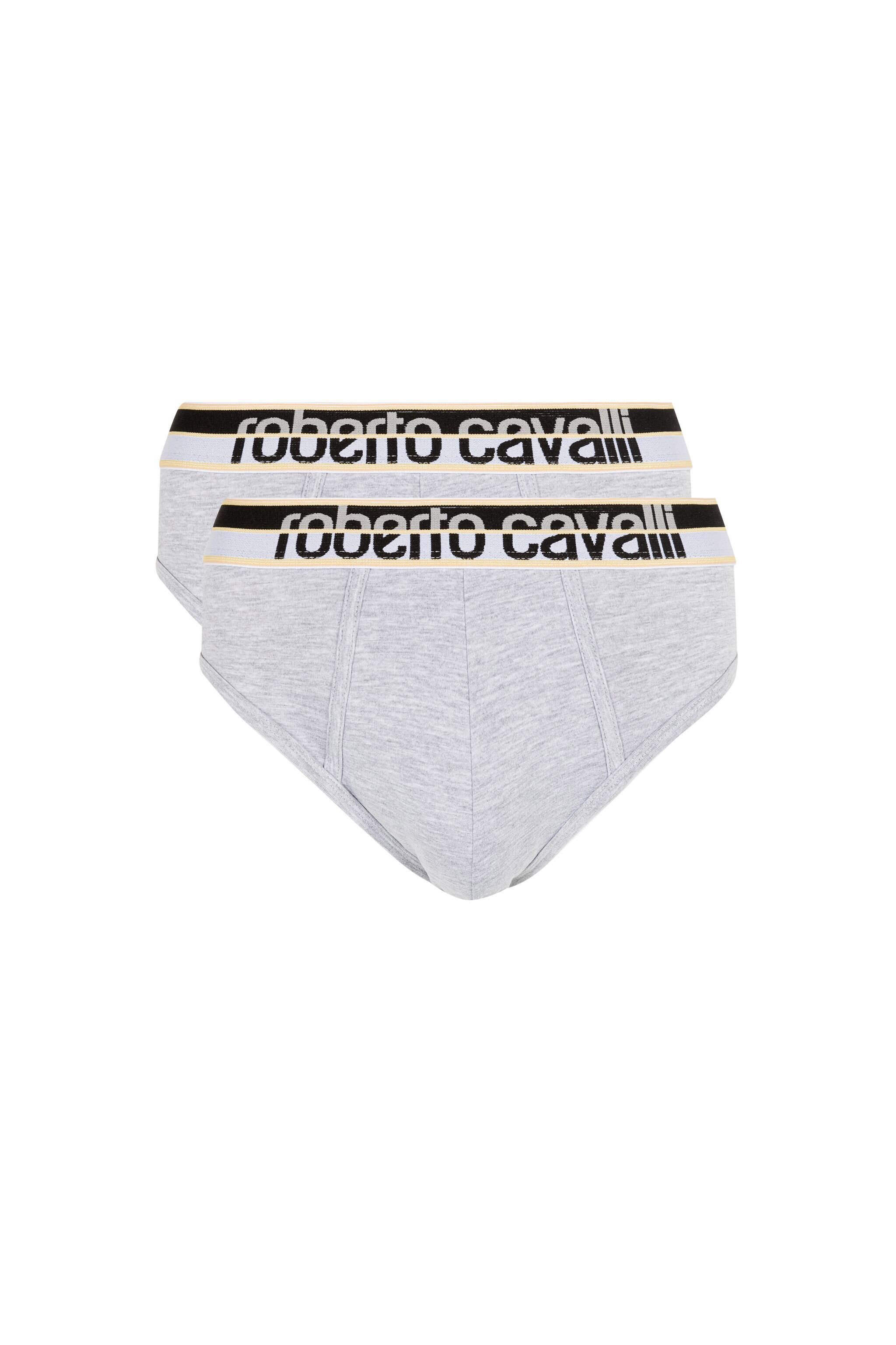 RC Pack de Dos Calzoncillos Grises de Algodón con Cinturilla Logotipo Gris KOO00A-JV027