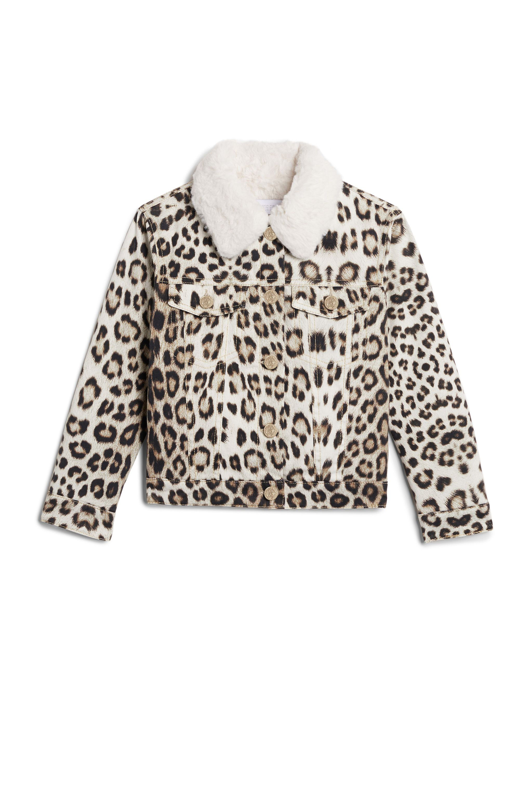 JU Leopard print gabardine jacket BEIGE/MILKY/BLACK JJT407-EDR64