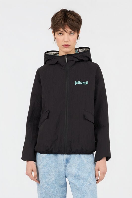 JC Giacca In Nylon con Stampa Tropical Garden 217 AZZURRO + 582 AR WFT348-WF746