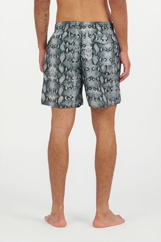RC Bañador Corto con Estampado de Serpiente RC Bañador Corto con Estampado de Serpiente GREY QOH00A-4GE01