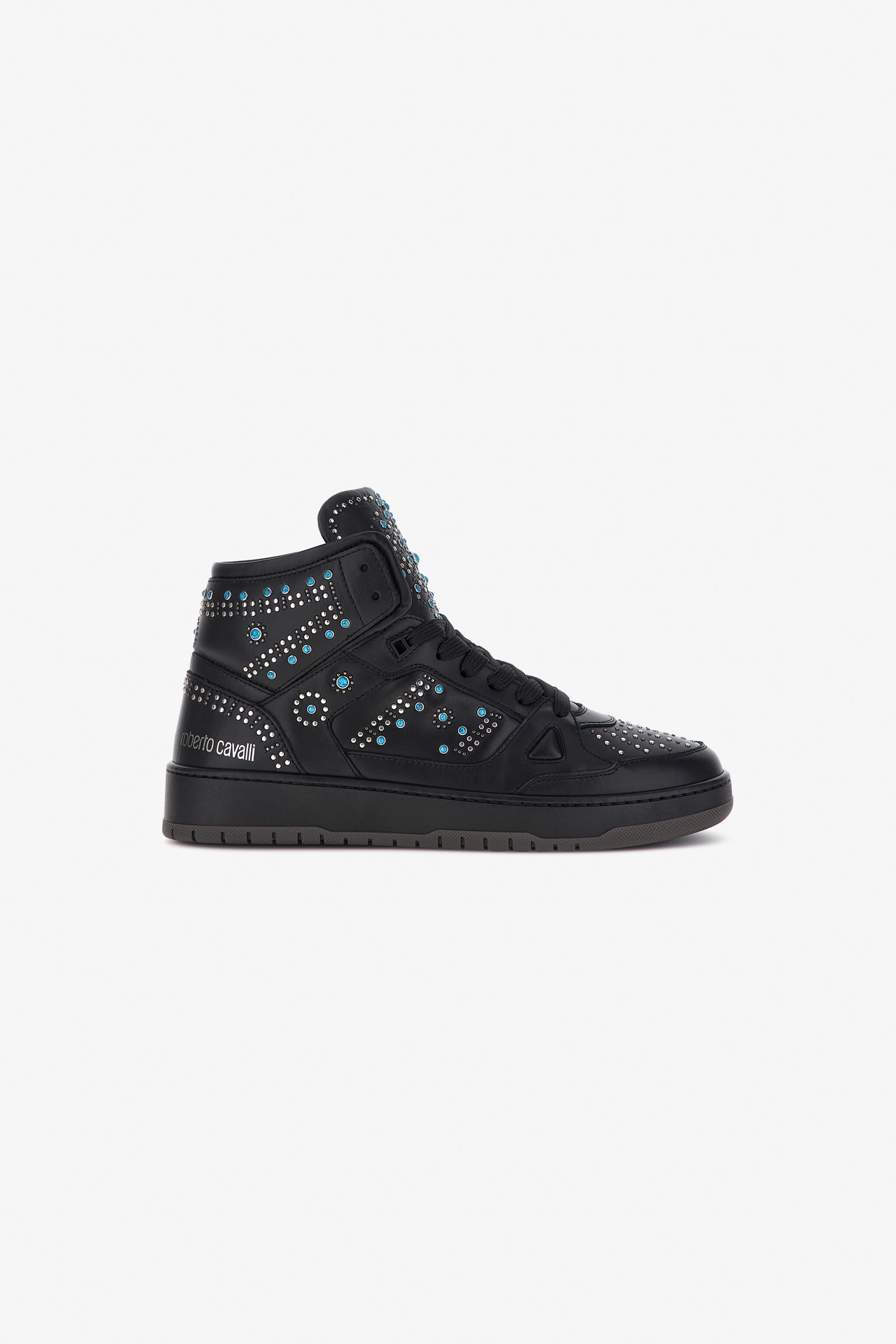 RC High-top sneakers with studs Black RRS019-PZB24