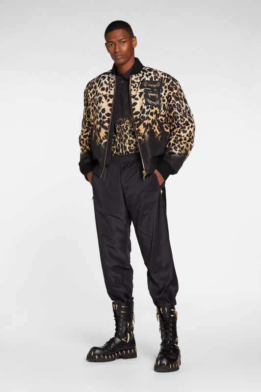RC Bomberjacke mit Queen Of Sicily Print BLACK/RUM/NUDE NNT810-9NB78