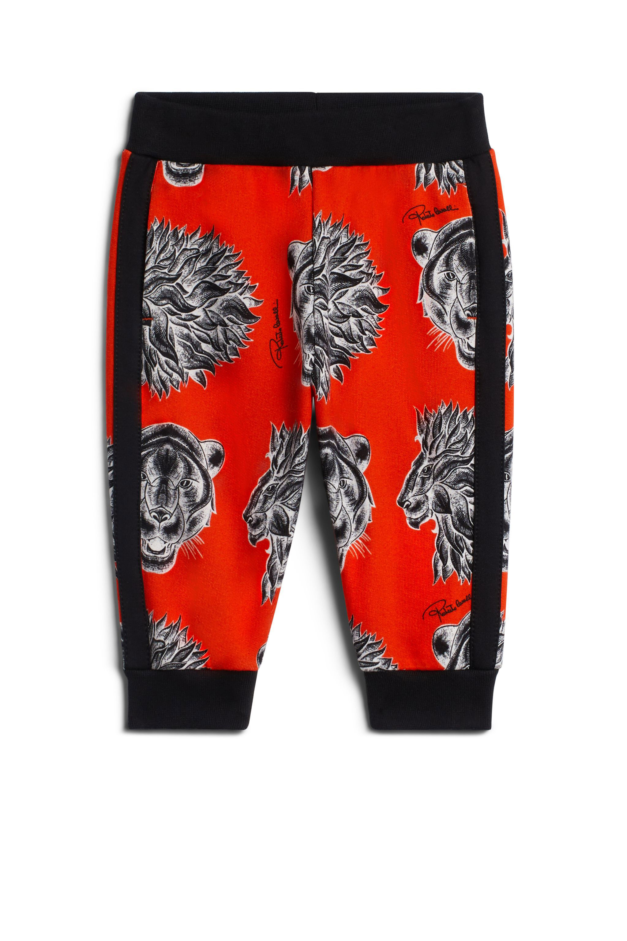 JU Panther Medley print trackpants RED/BLACK IJT289-HUQ92