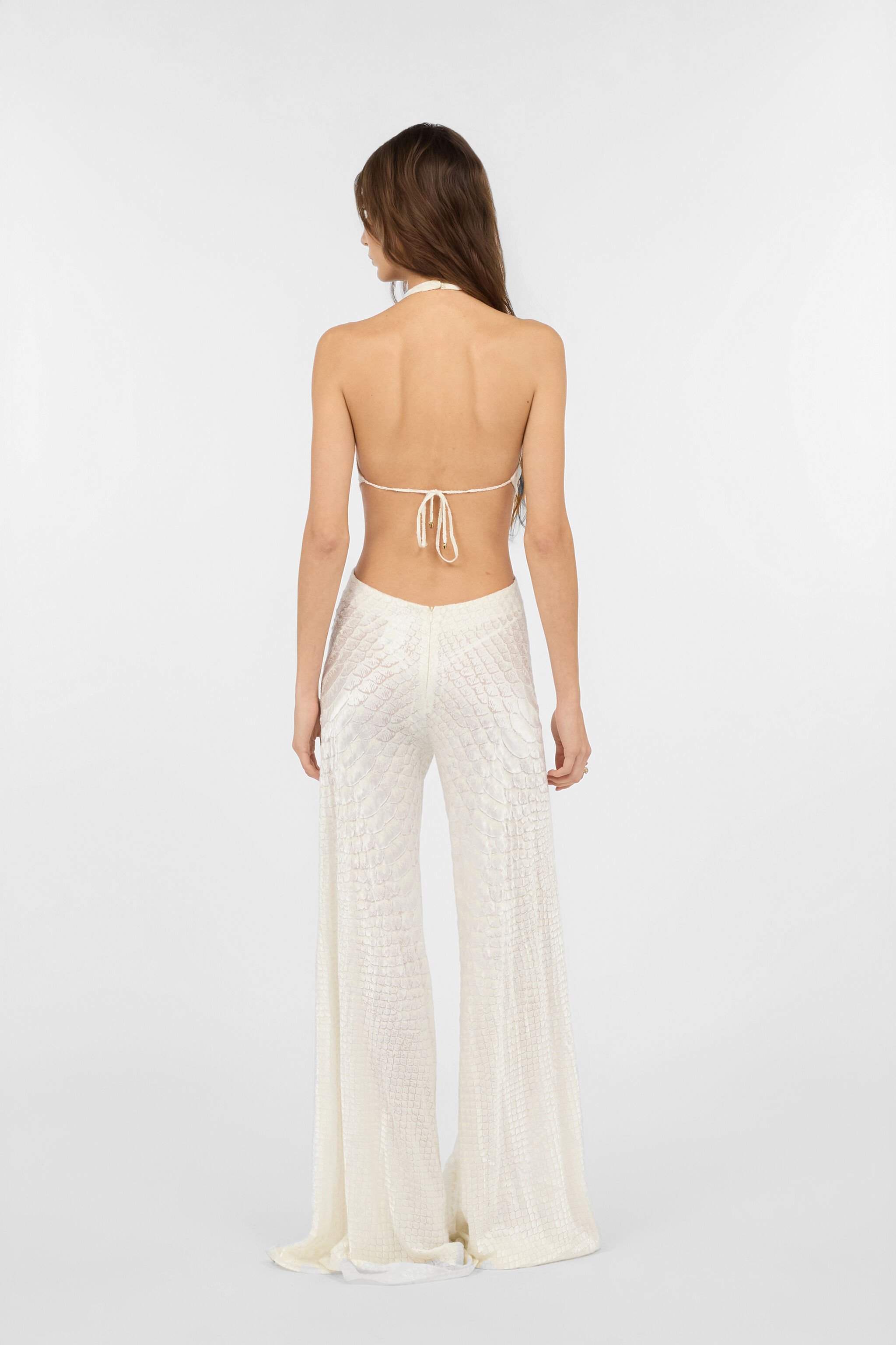 RC Tuta Bianca Con Stampa Squame e Cut-out RC Tuta Bianca Con Stampa Squame e Cut-out WHITE WWT112-HES36