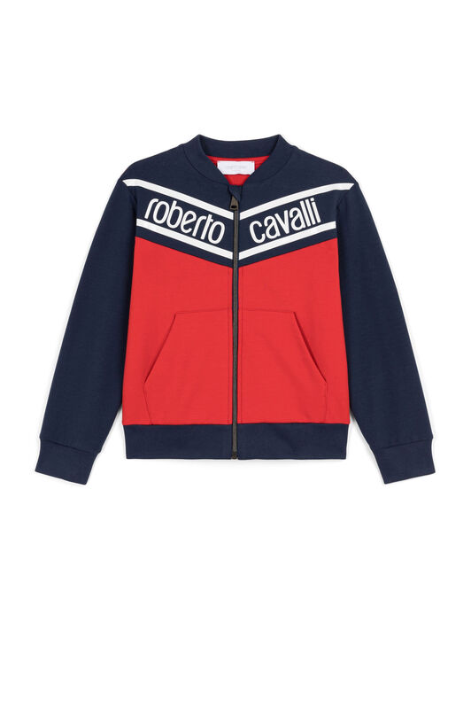 JU Logo-Print Sweatshirt Red KJT957-CF042