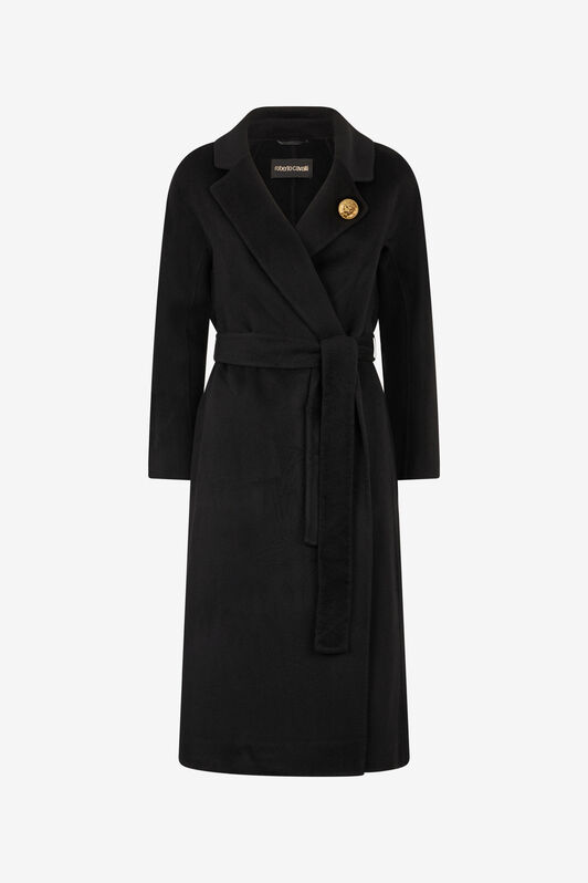 RC Cashmere-Blend Coat Black OOT50A-WH016