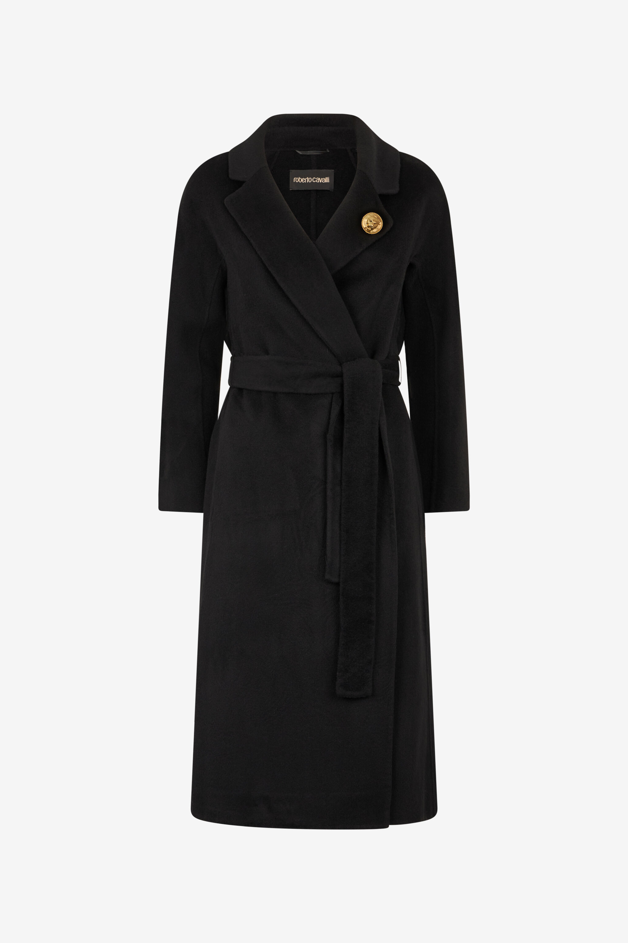 RC Cashmere-Blend Coat Black OOT50A-WH016