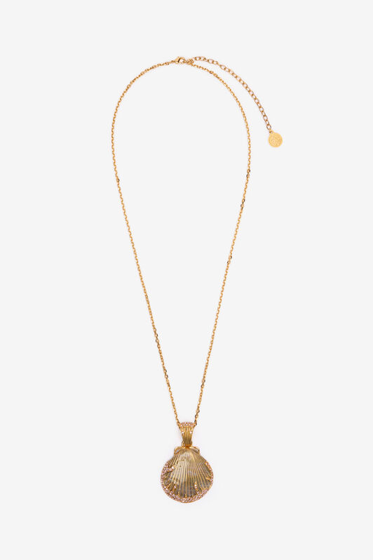 RC Necklace With Shell Pendant Gold UWG017-AM072