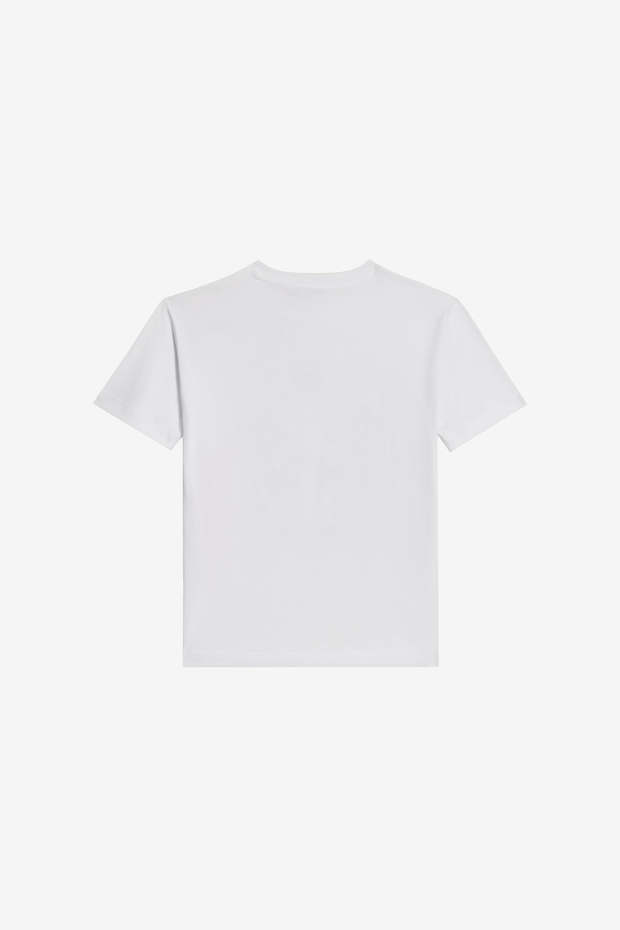 JU Optical White T-Shirt with Feline Print OPTICAL WHITE VJT60N-JD001