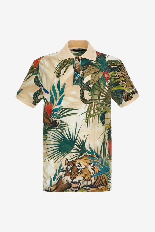 RC Polo Jungle print Green SRT64E-XKH21