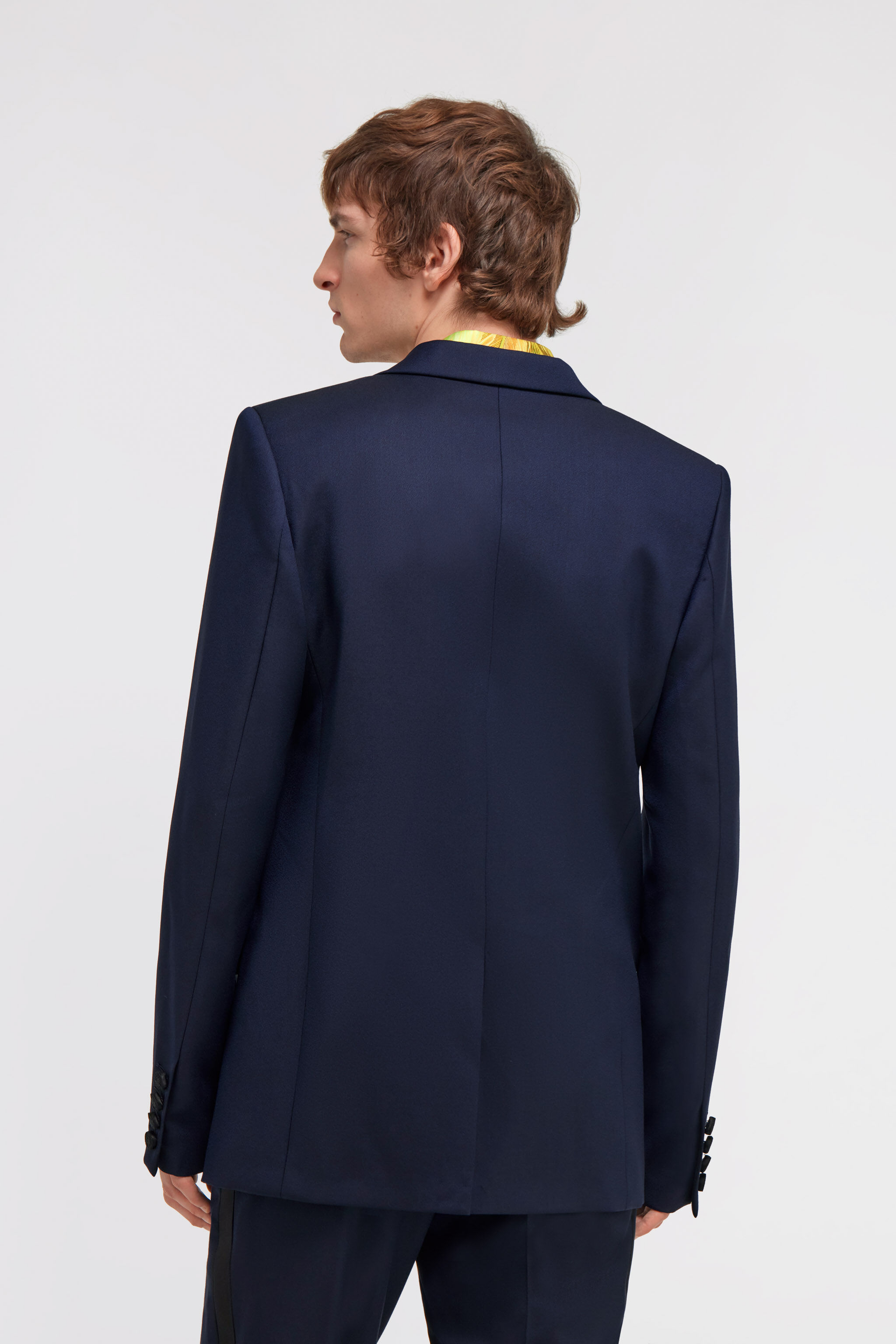 RC Veste à simple boutonnage Bleu foncé SMT400-VW003