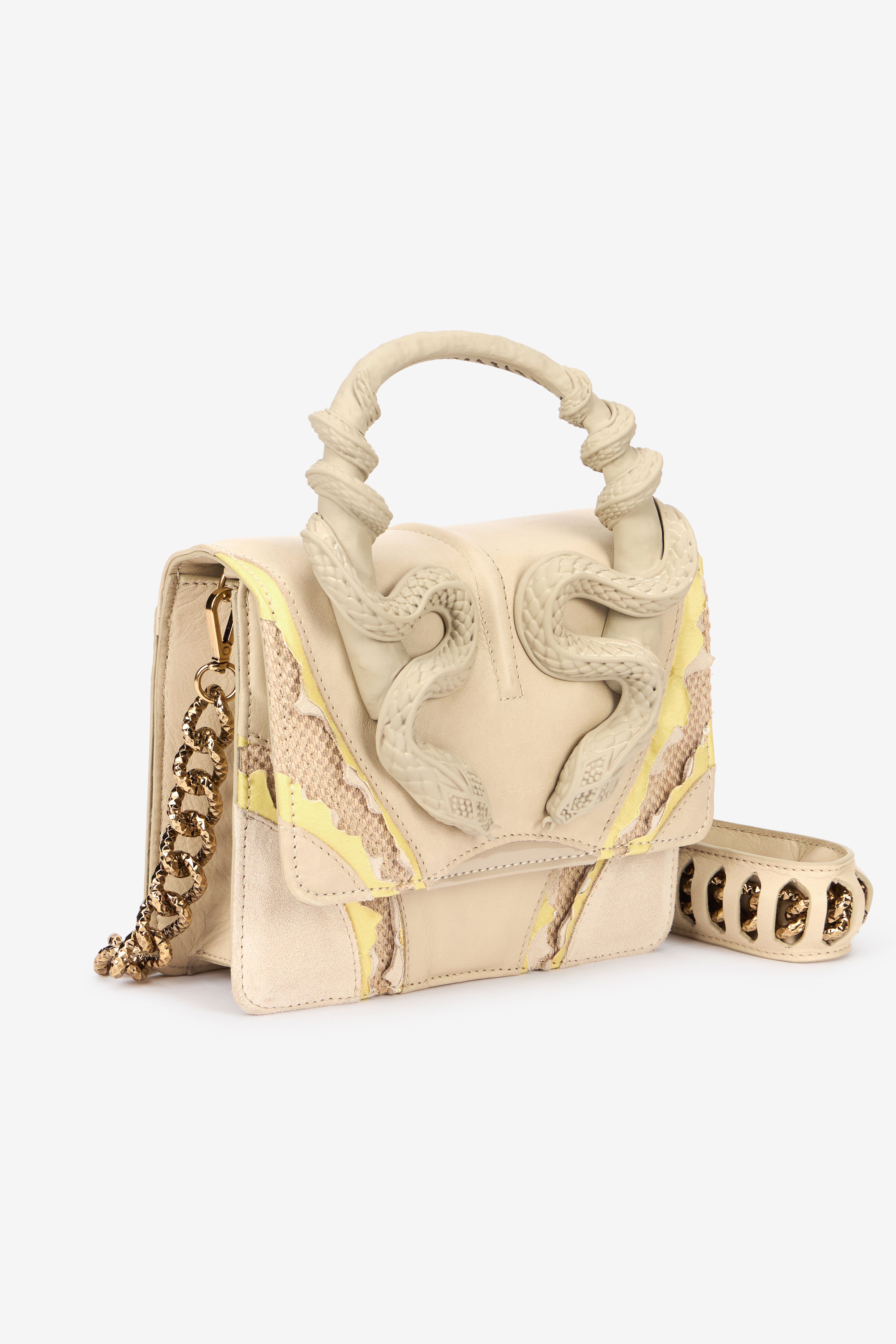 RC Borsa Avorio Piccola Con Serpenti Avorio VWB003-PZS67