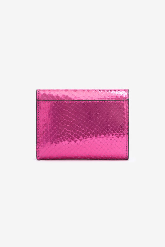 RC Snake Scale-Effect Metallic Wallet Fuchsia TKA002-PZ579