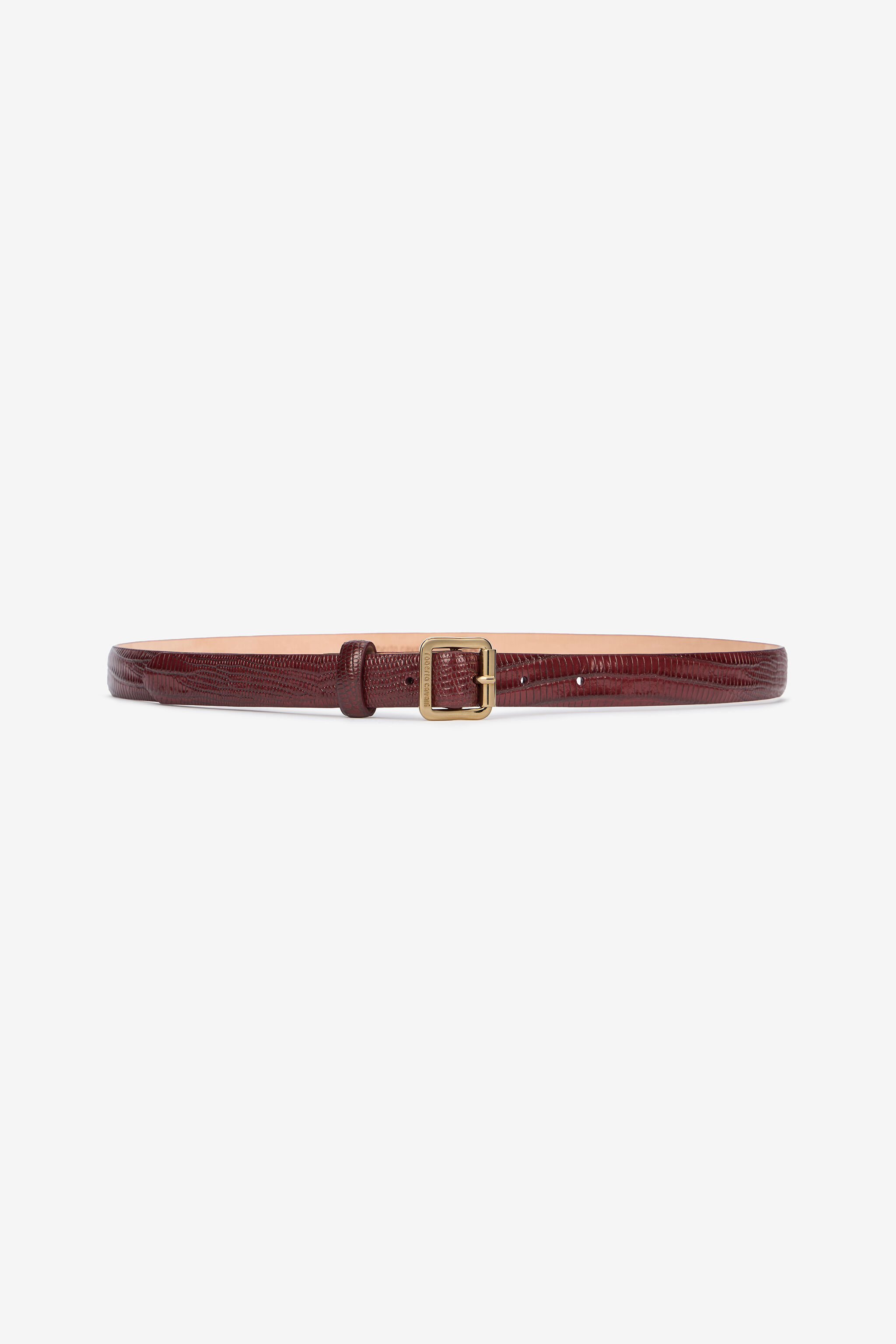 RC Burgundy Belt With Cobra Print Red VWC002-PZ119