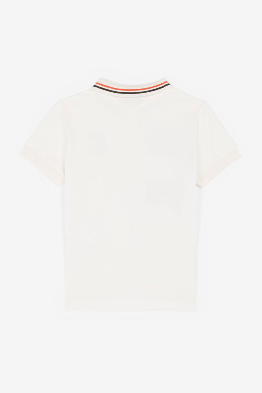 JU Animalier Patchwork-Print Appliqué Polo Shirt JU Animalier Patchwork-Print Appliqué Polo Shirt White OJT716-ISA2J