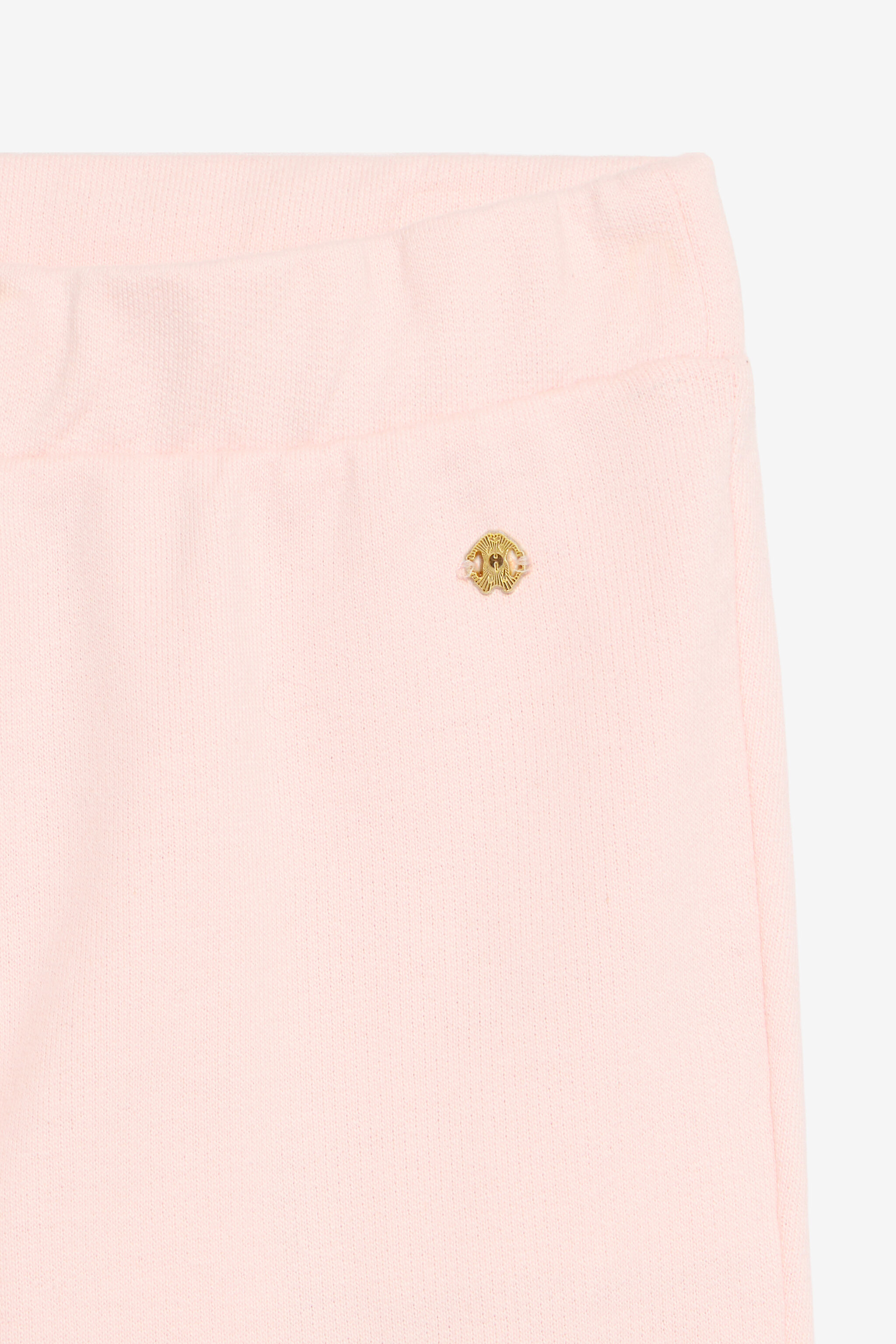 JU Baby Pink Track Pants with Floral Embroidery BABY ROSE VJT200-CF050