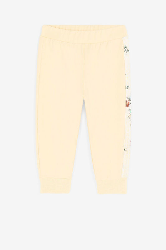 JU Jaguar And Flower-Print Cotton Sweatpants Yellow QJT218-CF050