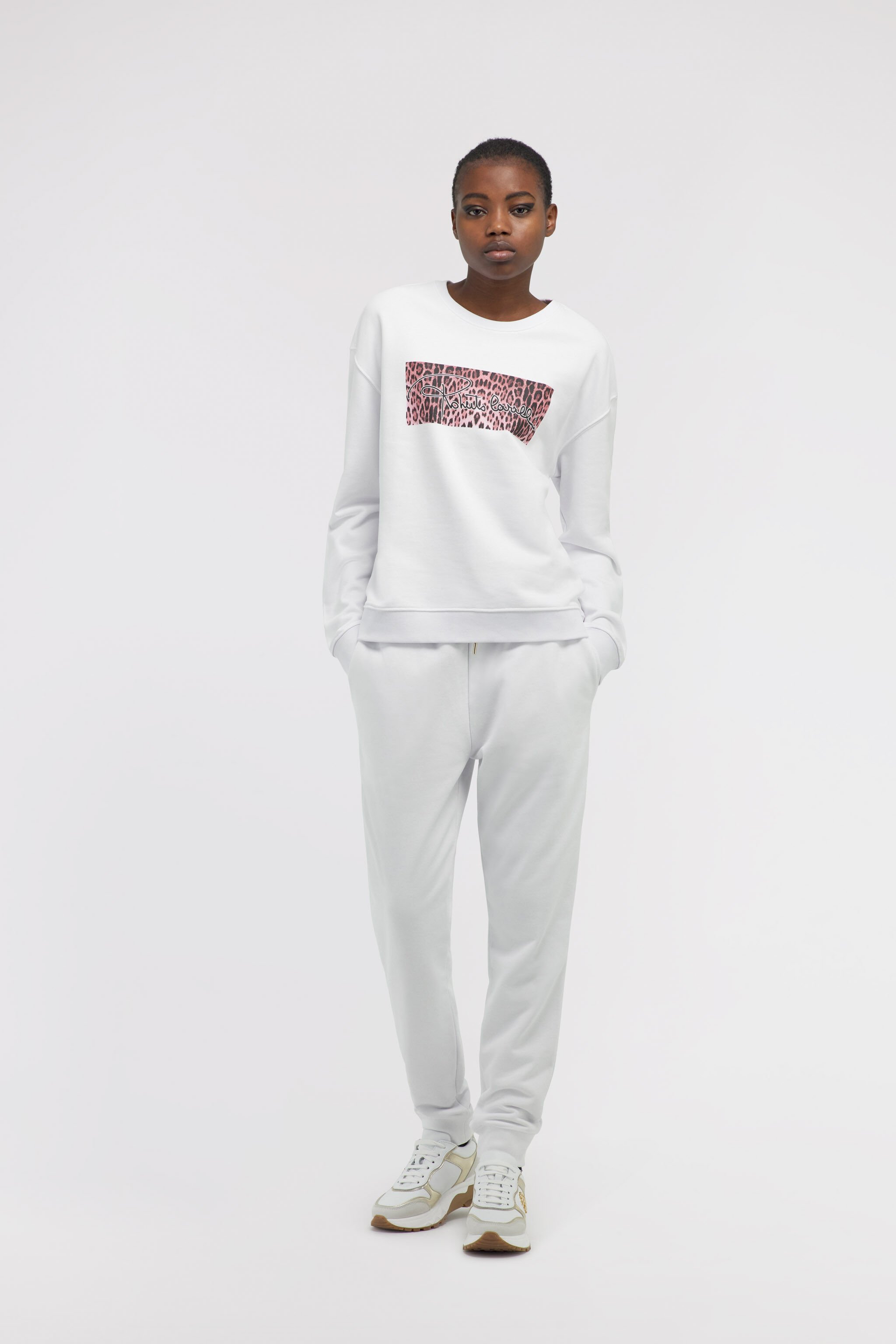 RC Sweatshirt with signature Weiß NOT67D-CF052