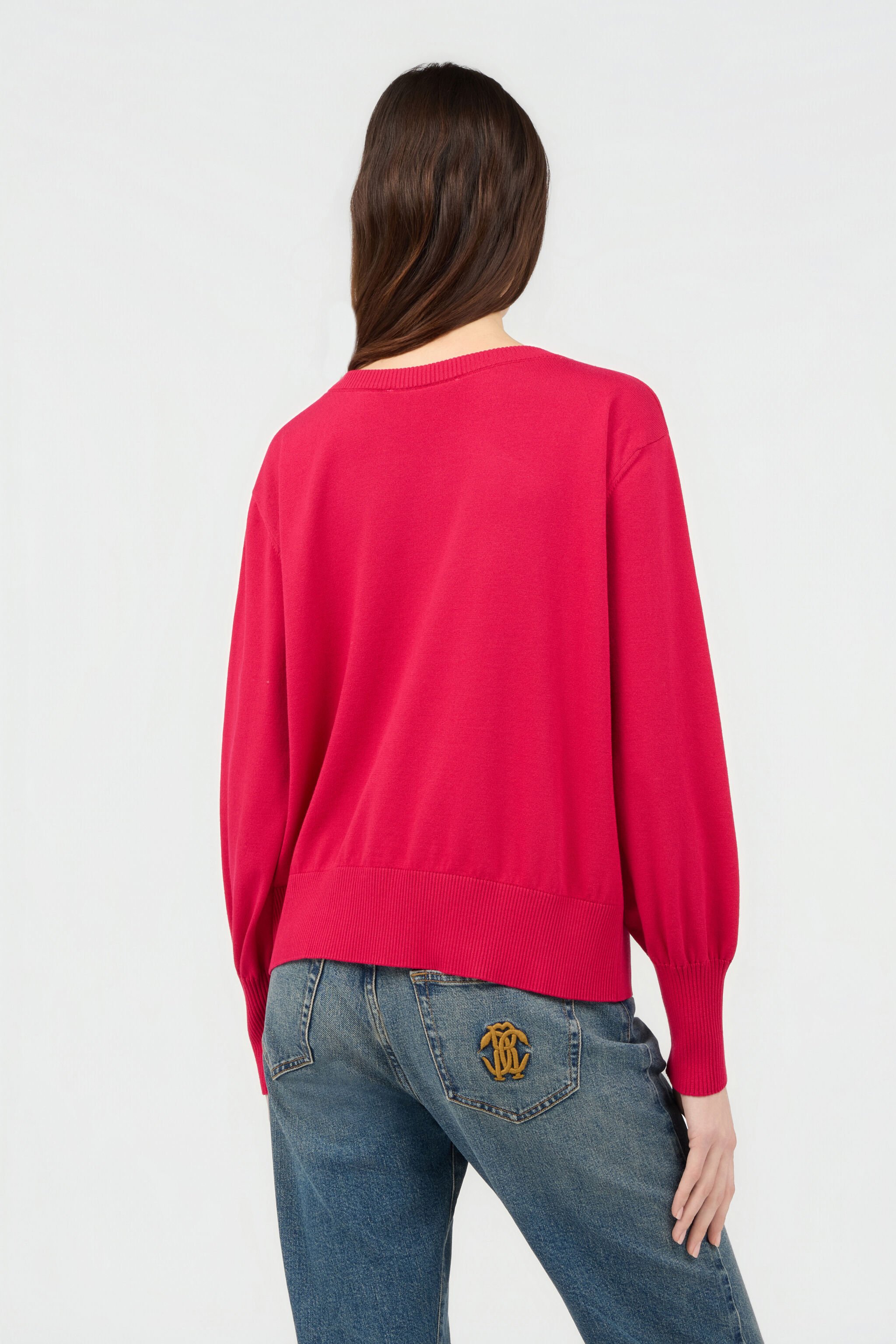 RC Fuchsia Sweater With Crystal Logo RC Fuchsia Sweater With Crystal Logo IBISCUS SOM60G-VI011