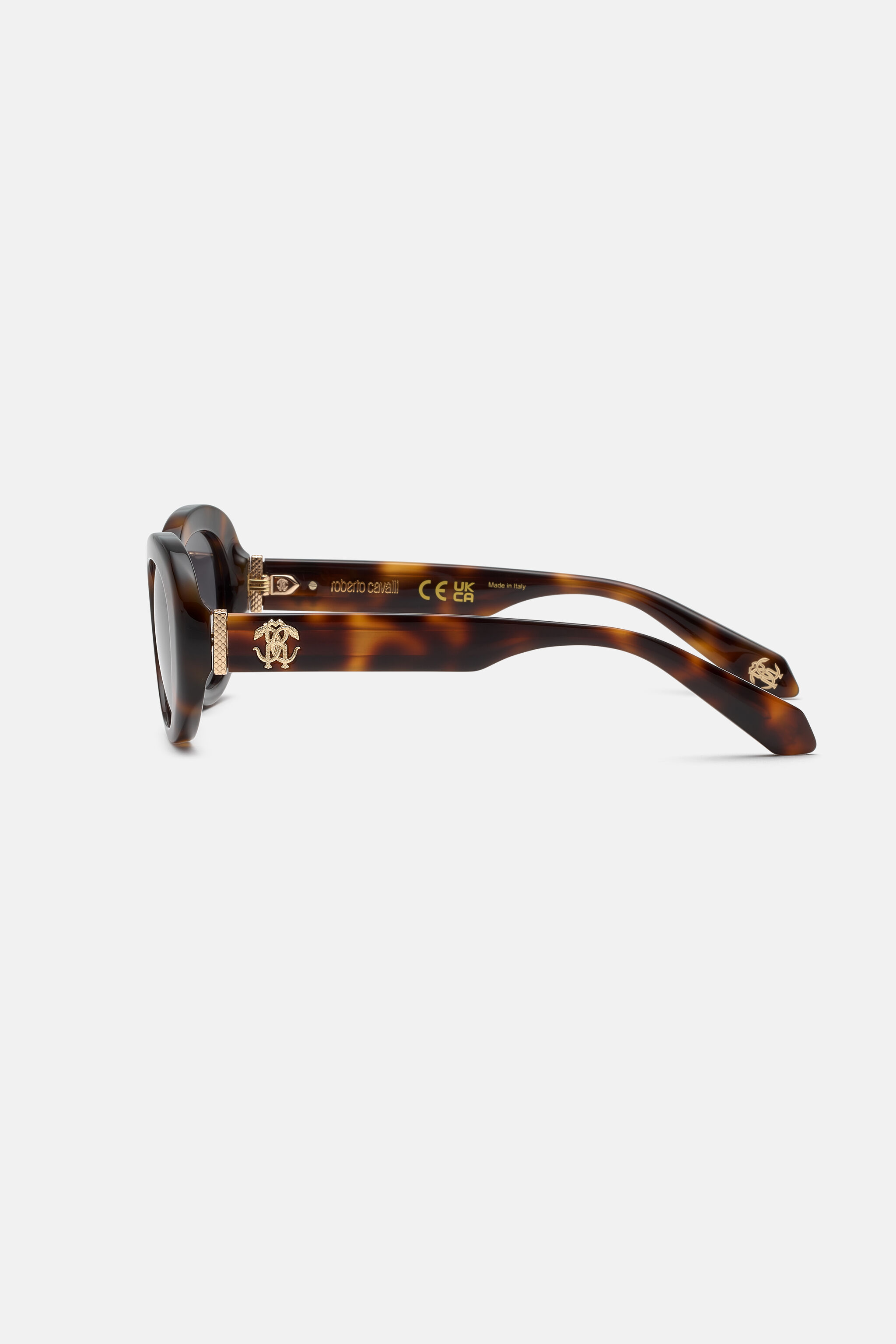 RC Sunglasses with snakeskin effect metal trim HAVANA BROWN UALD37-ID234
