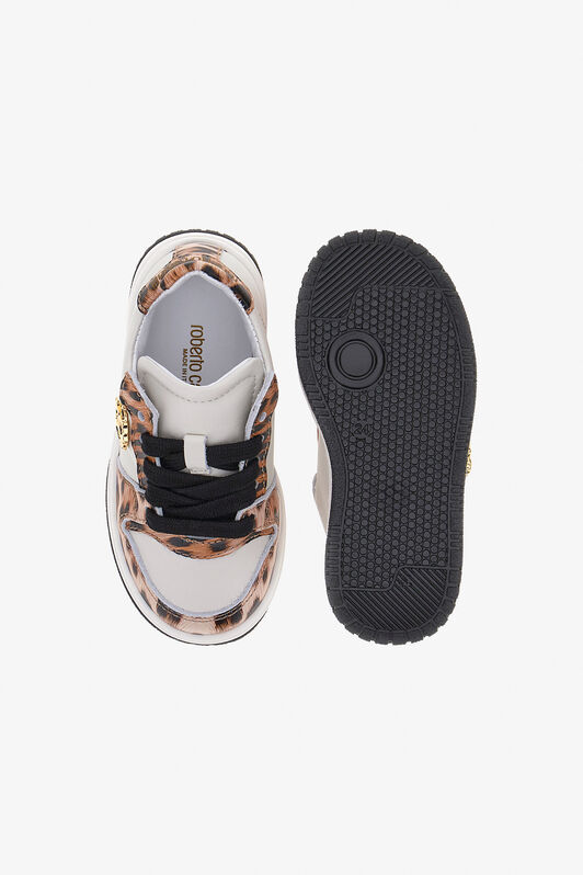 JU RC Sneakers White/Brown SJS01Q-PZJ02
