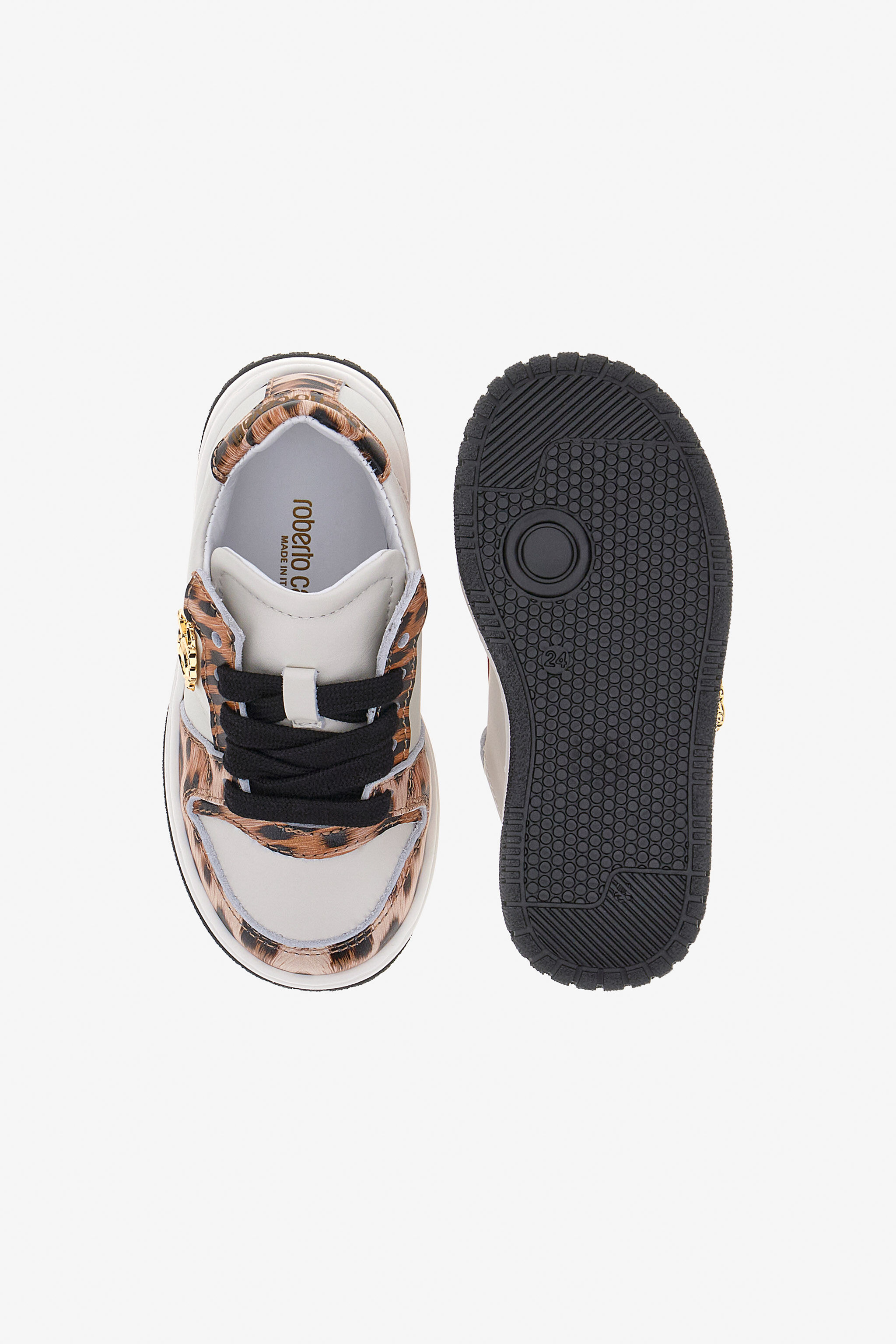 JU RC Sneakers White/Brown SJS01Q-PZJ02