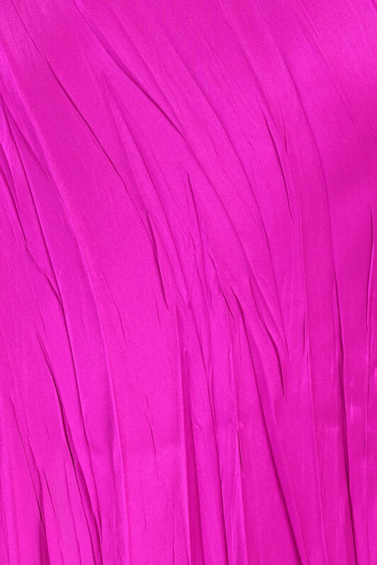 RC Langes Kleid aus Knitterseide Fuchsia UWT125-SE045